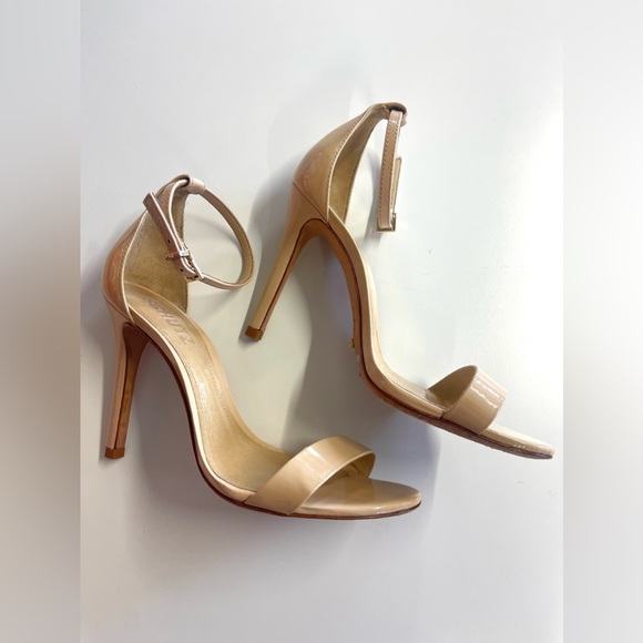 SCHUTZ Cadey Lee Nude / Tan Sandal Heel sz 5.5 - Picture 8 of 15